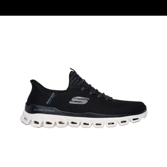 Skechers Men's Glide-Step Noxus Hands Free Slip-in Sneaker, Black - Picture 5 of 7